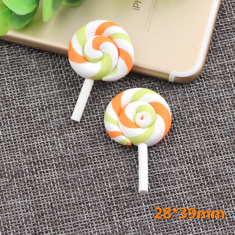 David accessories Радужный леденец из полимерной глины, головистой формы DIY изделия для декорации материал ручной работы, подарок, 5Yc4809