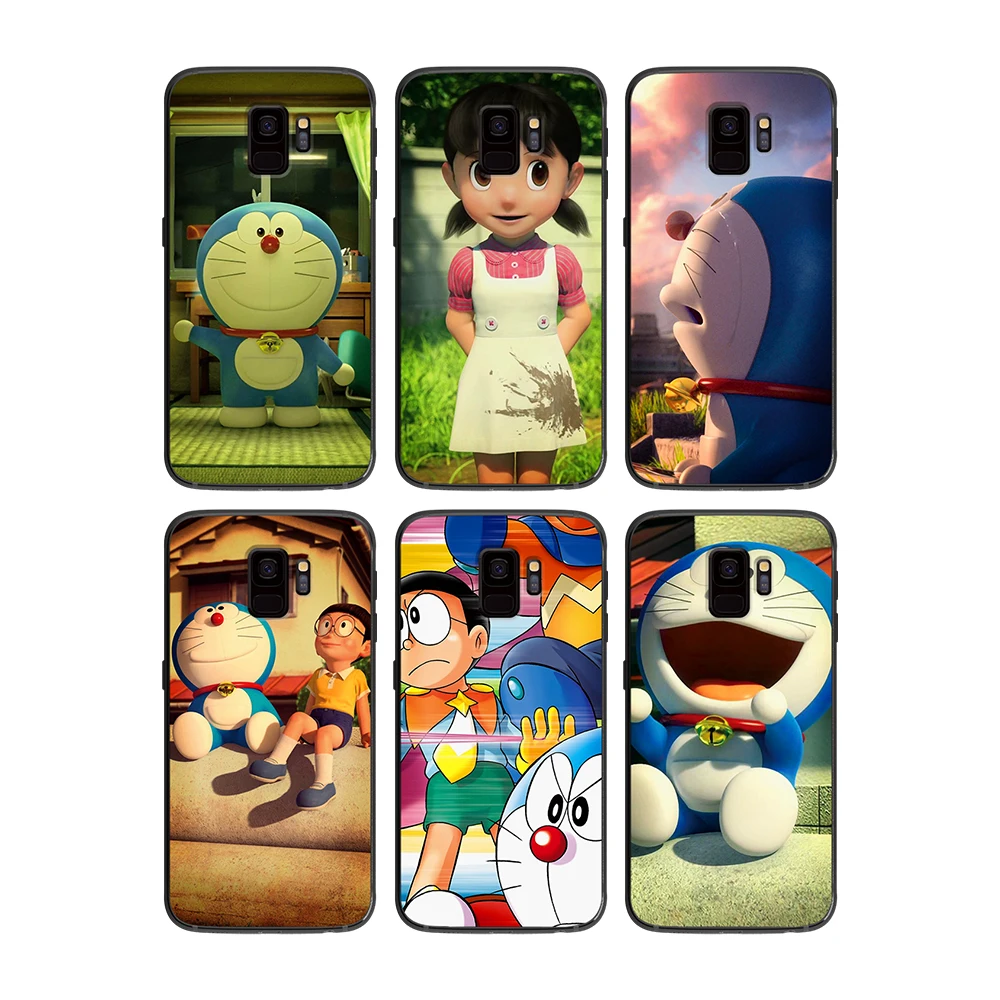 Милый doraemon с голубым небом мягкий чехол для телефона Samsung Galaxy S6 S7 S8 S9 S10e Plus Note 8 9