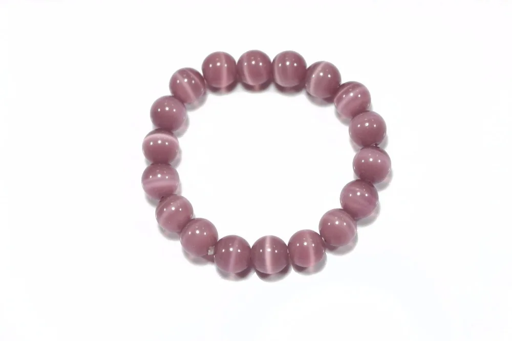 Браслеты из натурального фиолетового опала 8 мм Женский Энергетический