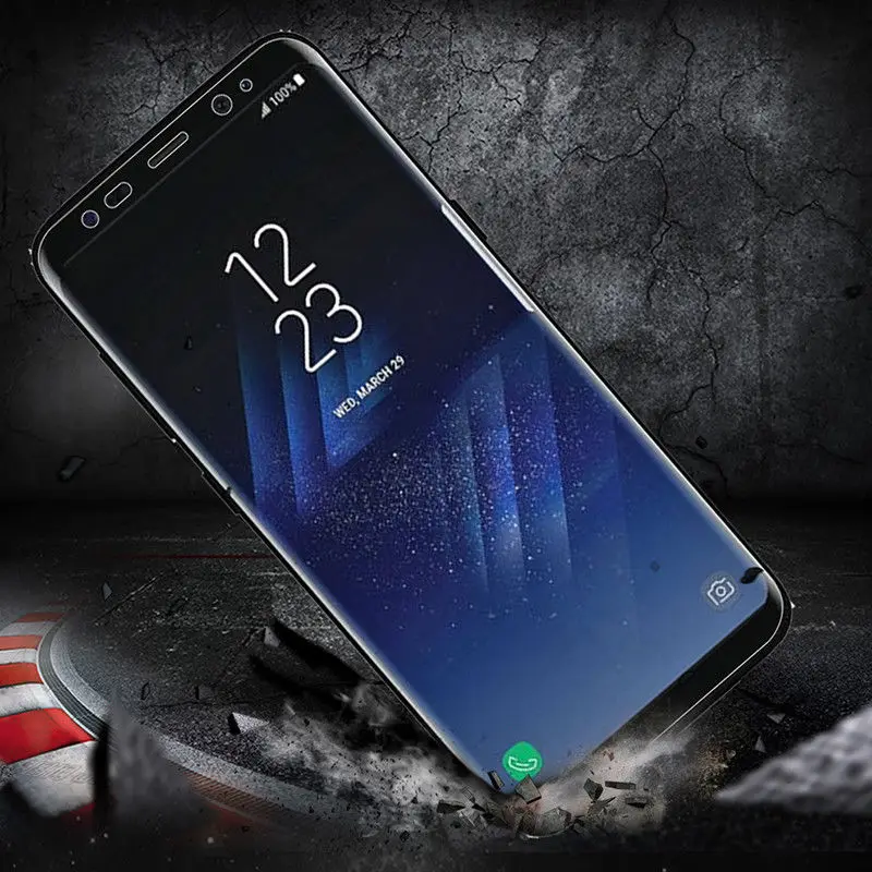 Полное покрытие 4D изогнутое закаленное стекло для Samsung Galaxy S8 Plus Note 8 защита экрана