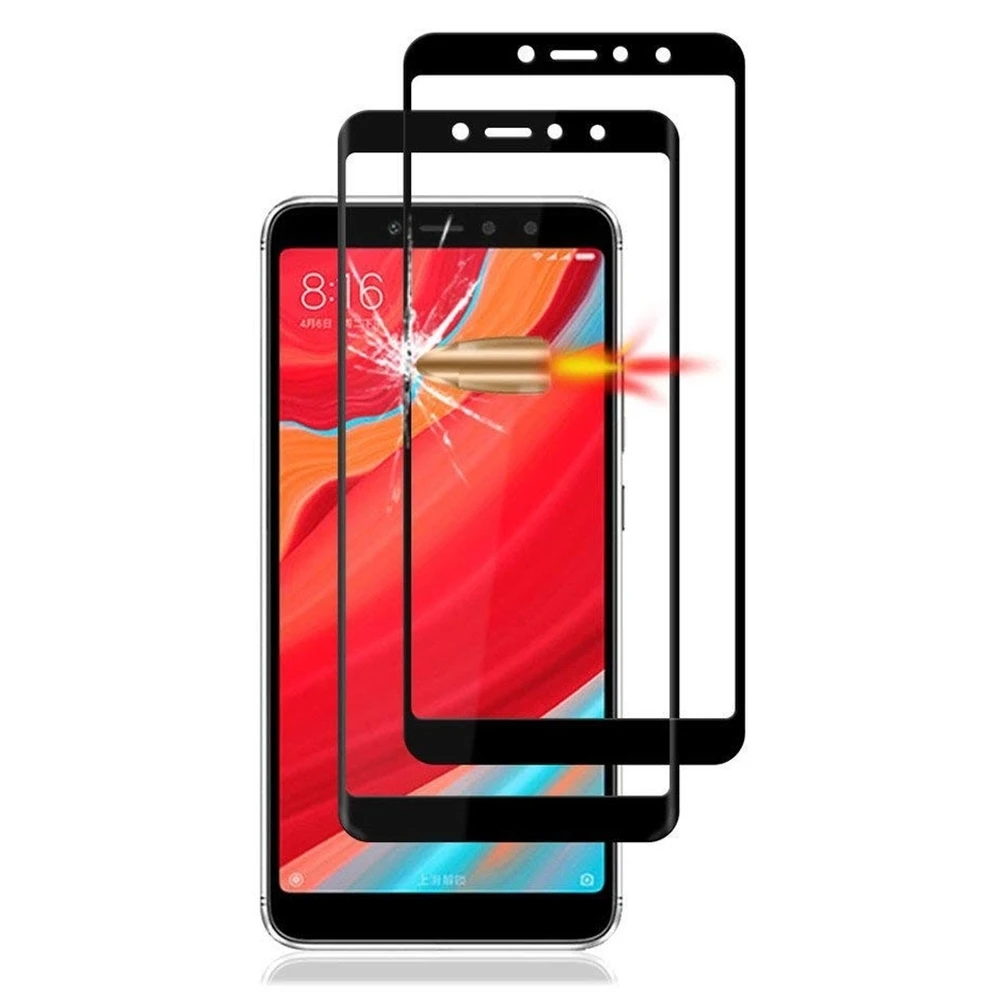 Full Cover Tempered Glass For Xiaomi Redmi S2 Screen Protector RedmiS2 Protective Film 9H S 2 Global Version | Мобильные телефоны и