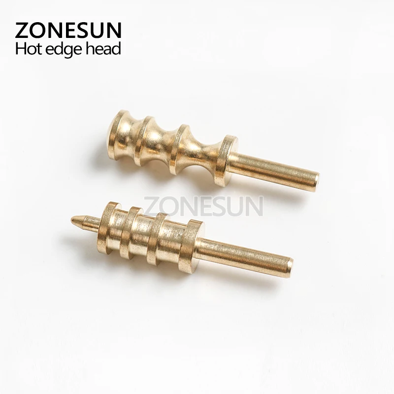ZONESUN кожевенное ремесло Круглый Металл Латунь кожа боковая полировка круглые