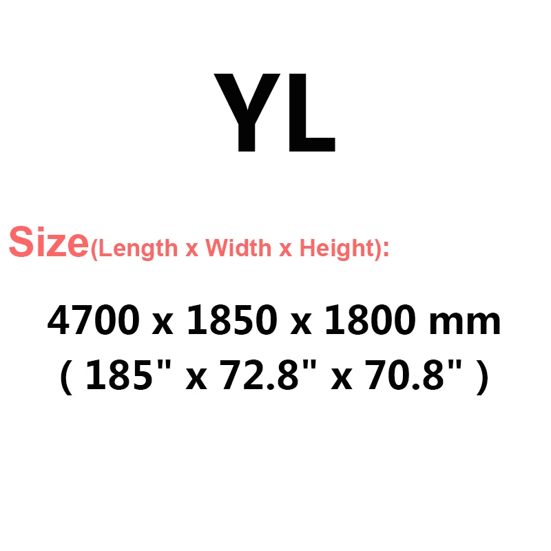YL Buildremen2 толстый чехол для автомобиля, 3 слоя, алюминиевая фольга+ полиэфирная тафта+ хлопок, водонепроницаемый, защита от солнца, дождя, града, авто покрытие - Название цвета: YL