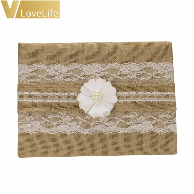 Льняное кружевное свадебное кольцо из ткани Burlap 4 шт./компл. декоративная корзина