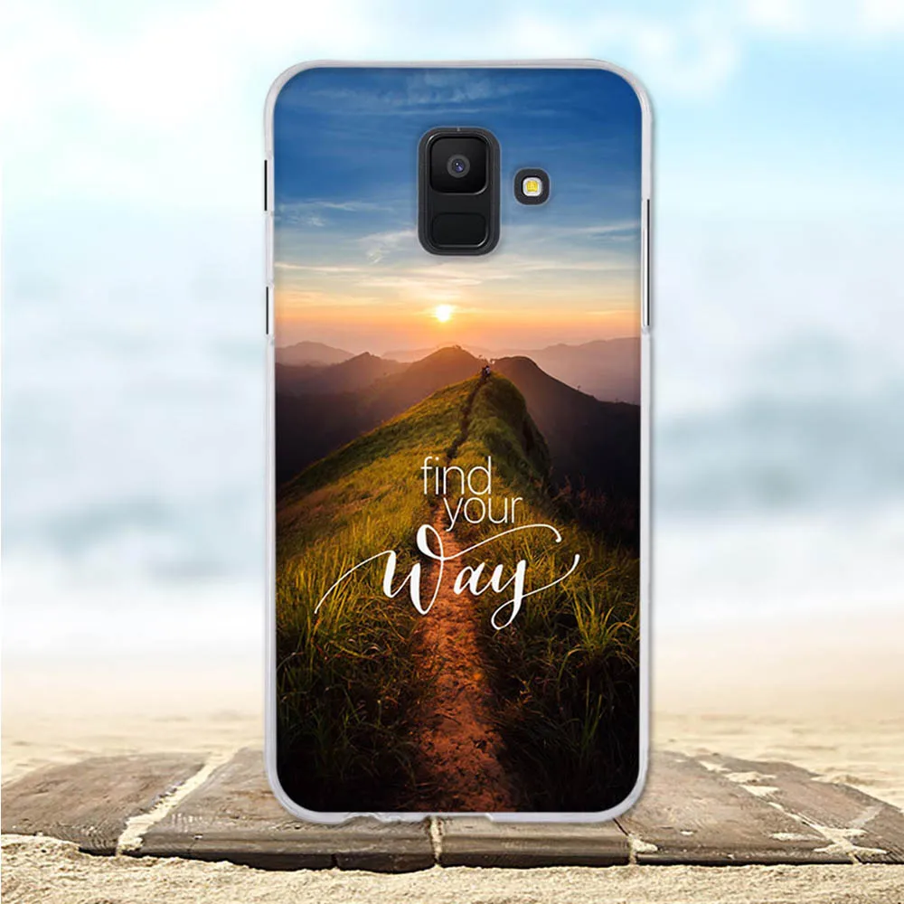 For Samsung Galaxy A6 2018 Case Silicone Luxury Cover Flower A600F A 6 Phone Cases | Мобильные телефоны и аксессуары