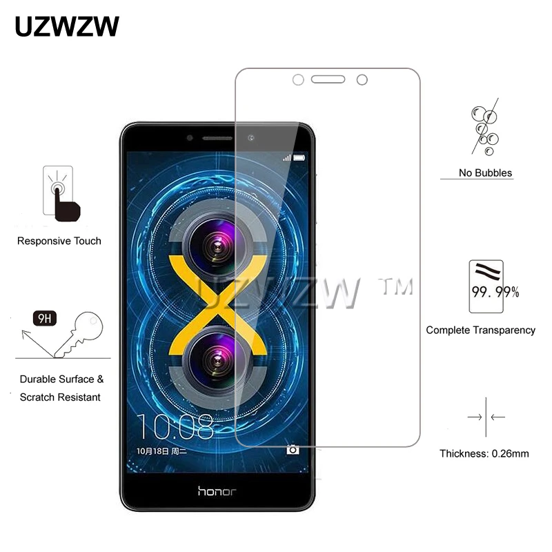 2 шт 9H Премиум Закаленное стекло для huawei Honor 6X Закаленное стекло Защитная пленка для экрана для Honor 6X