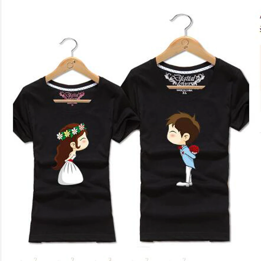 

Funny Cute Cartoon T Shirt Women Men Couple Clothes 2017 Summer Short Sleeve Female T-Shirt Harajuk Kawaii Tops Camisetas Mujer
