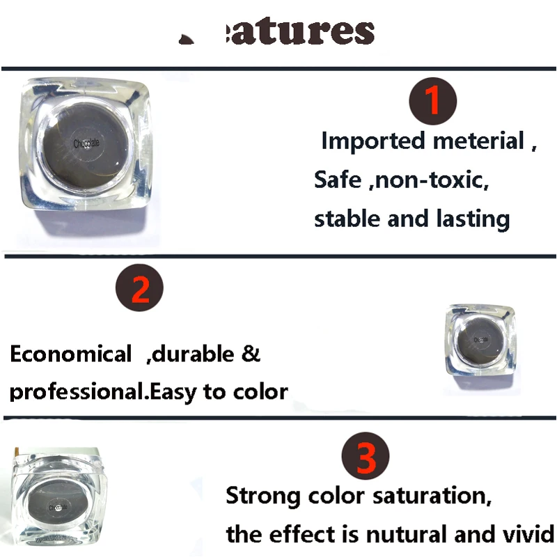 Пигмент для татуажа профессиональная прочная подводка глаз и губ микроблейдинг