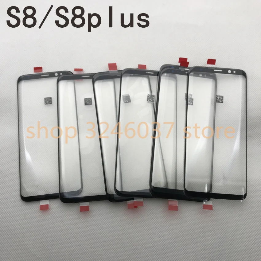 s8 edge передний Внешний стеклянный объектив Замена для samsung Galaxy s8 G950 S8 plus g955 lcd сенсорный экран+ клей+ Инструменты