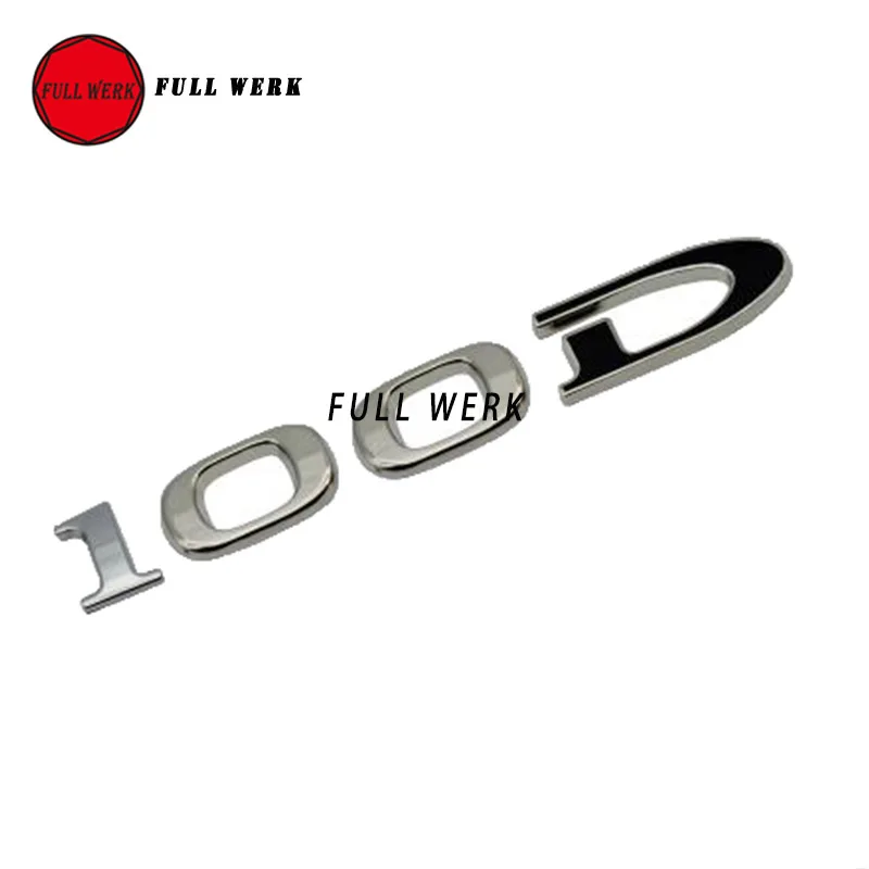 Наклейка на заднюю часть кузова автомобиля с 3D цифрой слова эмблема 90D 100D 75 75D для