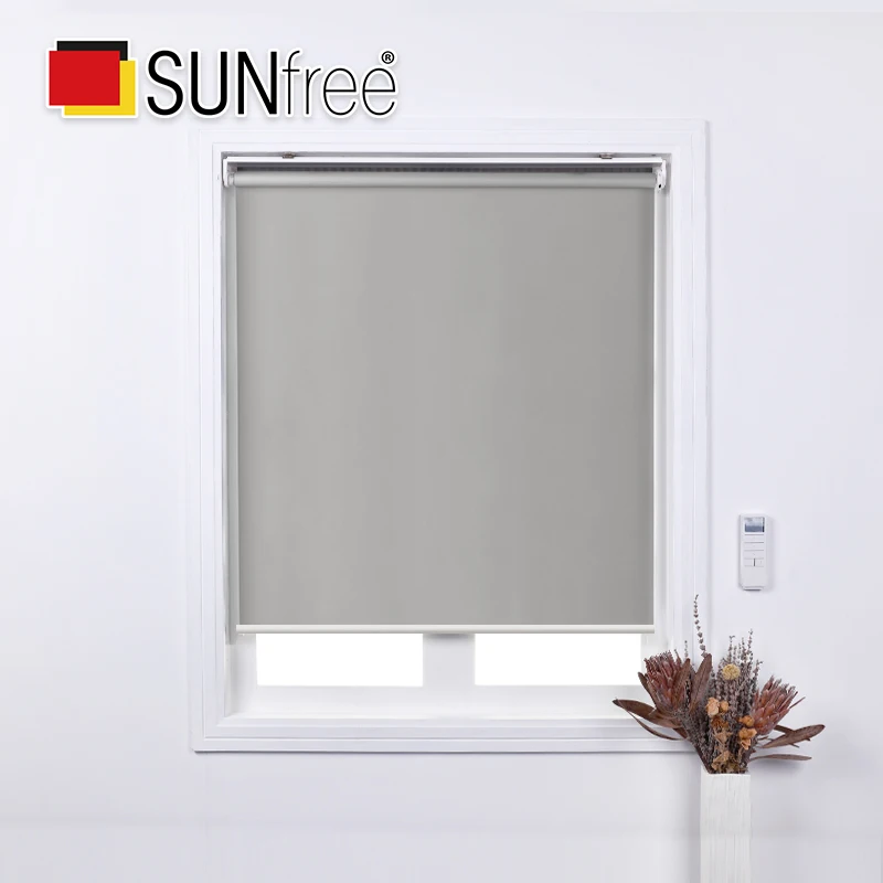 Sunfree Высокое качество моторизованные жалюзи перезаряжаемый Мотор Электрический роликовый тент моторизованные рулонные жалюзи включают пульт дистанционного управления