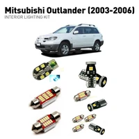 led interior lights for mitsubishi outlander 2003 2006 6pc led lights for cars lighting kit automotive bulbs canbus