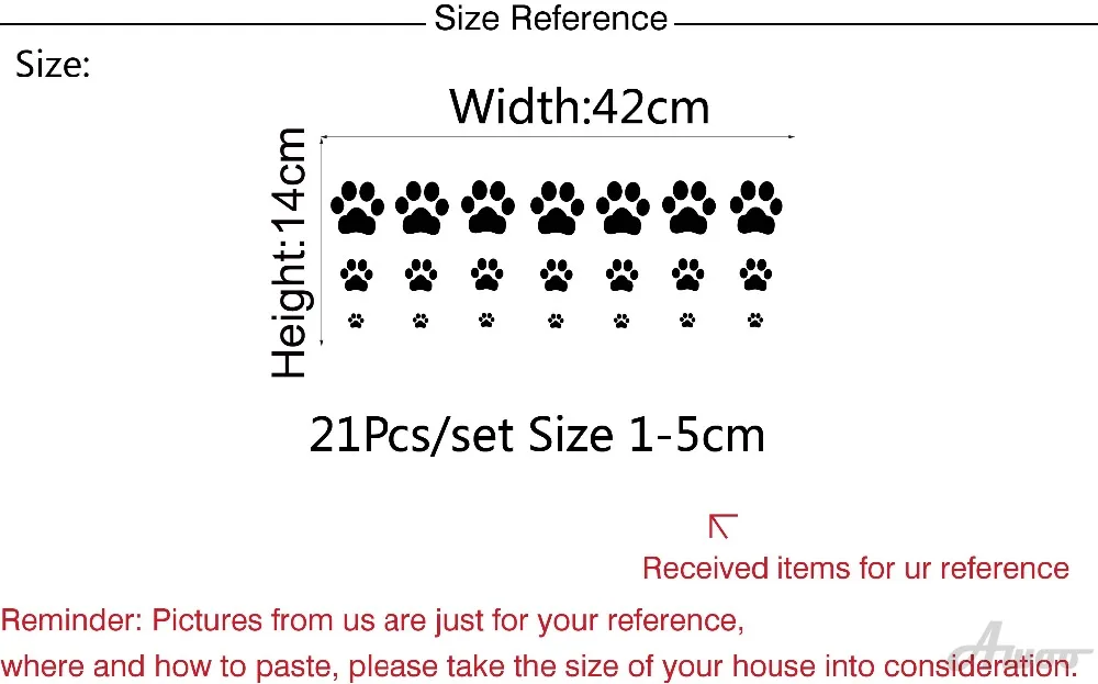 Забавные мультяшные животные следы обои кошка собака лапы наклейка детская