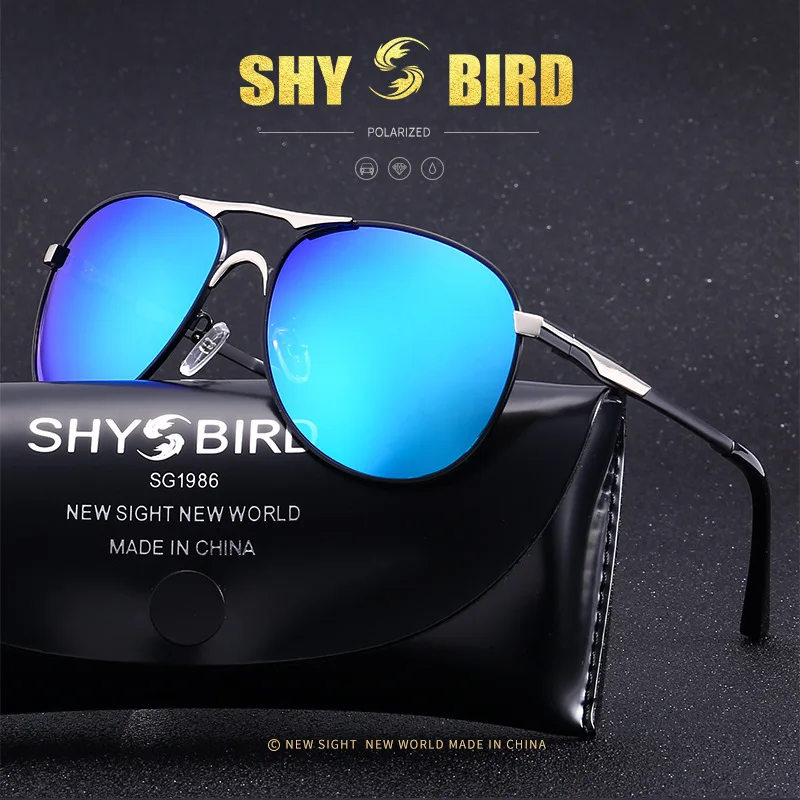 Мужские солнцезащитные очки с поляризацией SHYBIRD брендовые дизайнерские защитой