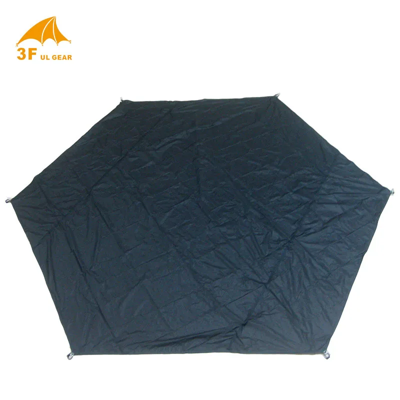 3F Cangyuan origina 20dl silnylon footprint - Цвет: Черный