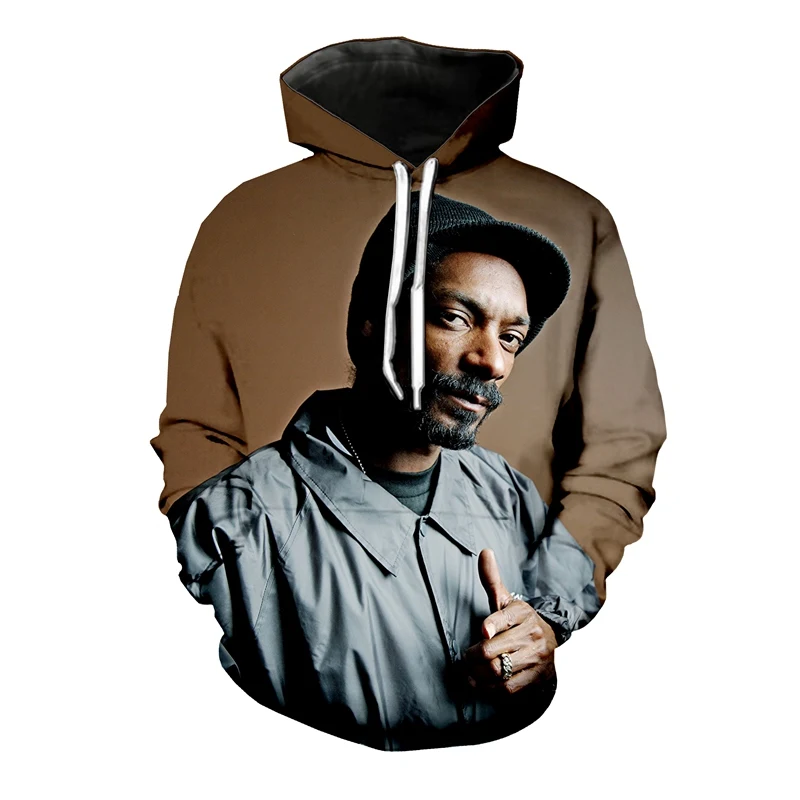 Snoop Dogg толстовки зимние Новые мужские и женские 3D принт рэпер певец с длинным