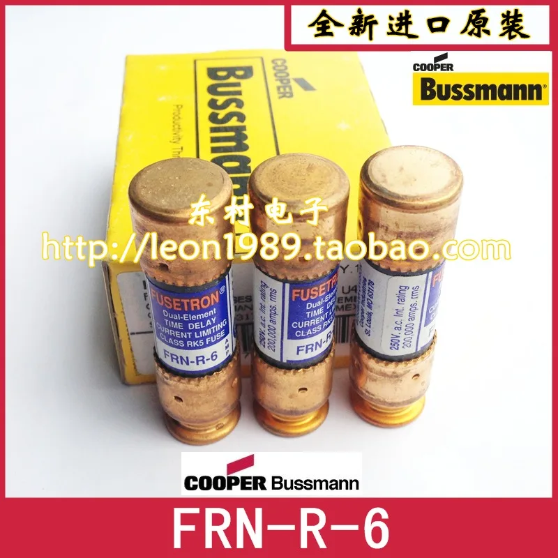 

[SA] US BUSSMANN Предохранитель FUSETRON предохранитель FRN-R6 250В 6A FRN-R-10--5PCS/лот