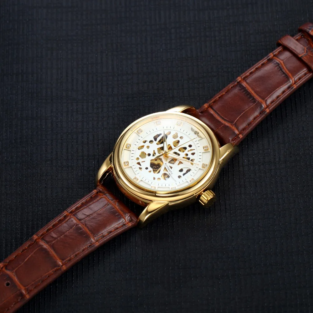 Роскошные Брендовые мужские механические часы Классическая Дата автоматические