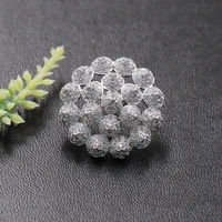 lanyika fashion jewelry exquisite full ball crowd brooch pin for engagement wedding micro paved zircon popular gifts
