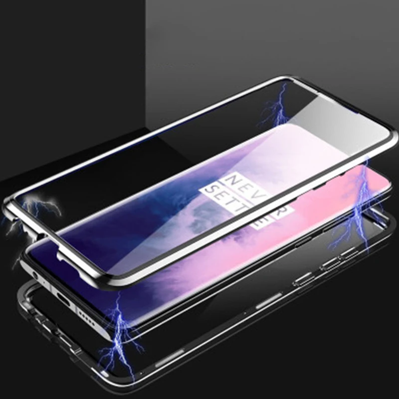 Magnetic Adsorption Phone Case For Xiaomi Redmi K20 Pro Magnet Metal Tempered Glass Cover mi 9T mi9T Cases |