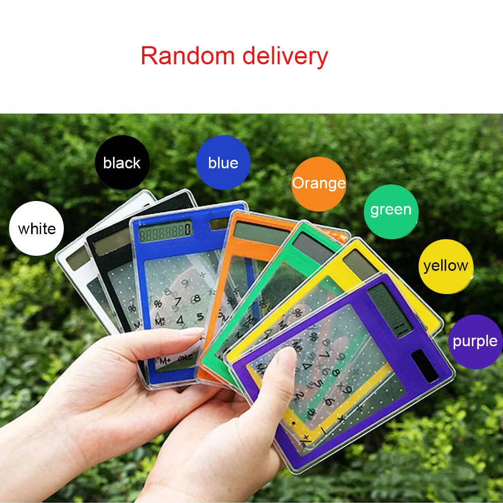 Солнечный ультра тонкий сенсорный ЖК-дисплей 8 цифр электронный прозрачный