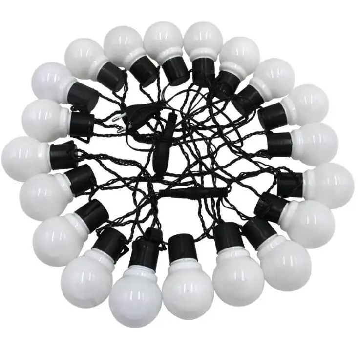 5 см белый/прозрачный шар гирлянда уличные Водонепроницаемые светодиодные