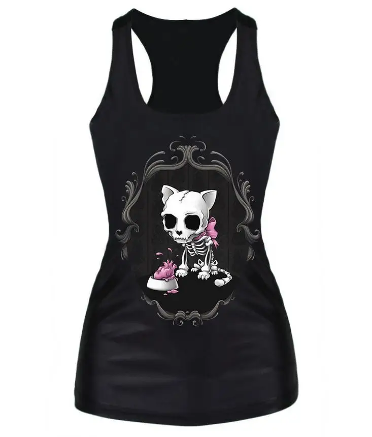 2016 летние топы для активных женщин майка без рукавов с 3d принтом футболка