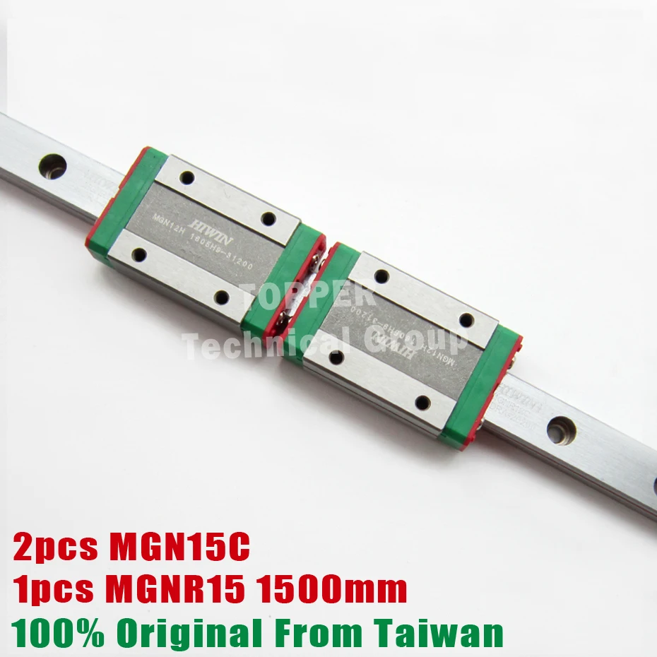 Линейная направляющая HIWIN MGN15 с рельсами mgr15 длиной 1000 мм|linear guide rail|hiwin mgn15guide rail |
