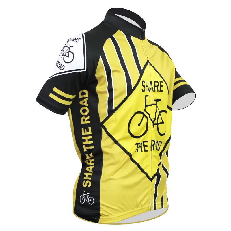 МАРТИН ФОКС велоспорт майки Новые Индивидуальные мужская ПОДЕЛИЛИ ДОРОГУ Желтый