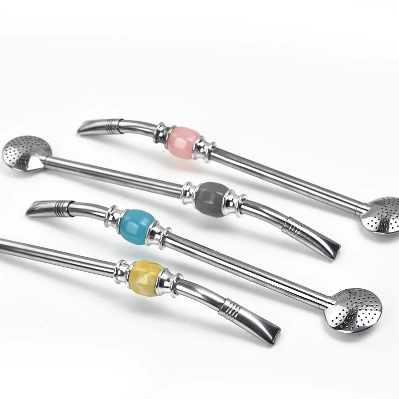 Соломинки из нержавеющей стали Yerba Mate бомбилья тыквы для чая многоразовые