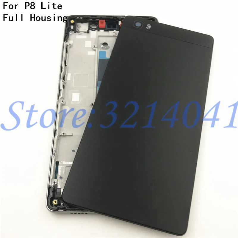 Новый Полный Корпус Шасси для Huawei P8 Lite 2015 LCD передняя рамка + задняя крышка батареи