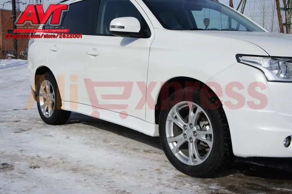 Крышка боковых стен дверей для Mitsubishi Outlander III 2012-2015 АБС-пластик Стайлинг