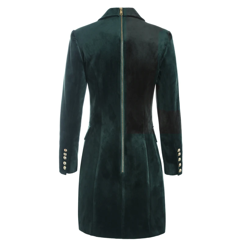 Высокое качество 2017 Мода Новое поступление женские двубортные вельветовые