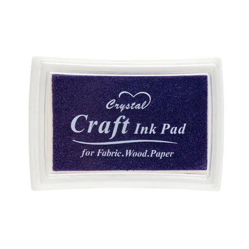 purple Подушечка ручной работы DIY Craft Чернила на масляной основе Pad резиновая Марки Ткань дерево Бумага Скрапбукинг чернил Pad палец Краски Канцелярский набор - Цвет: purple