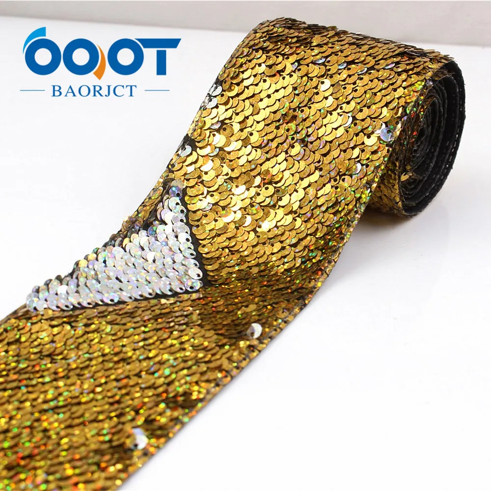OOOT BAORJCT G-18930-1287 75 мм 2 ярда красочных лент squama свадебное украшение аксессуары для
