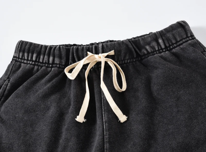 QoolXCWear мужские Шорты хлопковые свободные шорты винтажные Промытые черные шорты летние спортивные шорты в стиле хип-хоп Уличная одежда