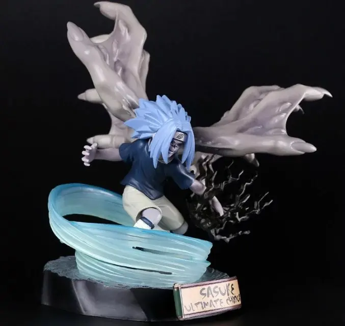 Huong Аниме Фигурка 19 см Наруто Саске Ultimate Chidori ПВХ фигурка Коллекционная модель