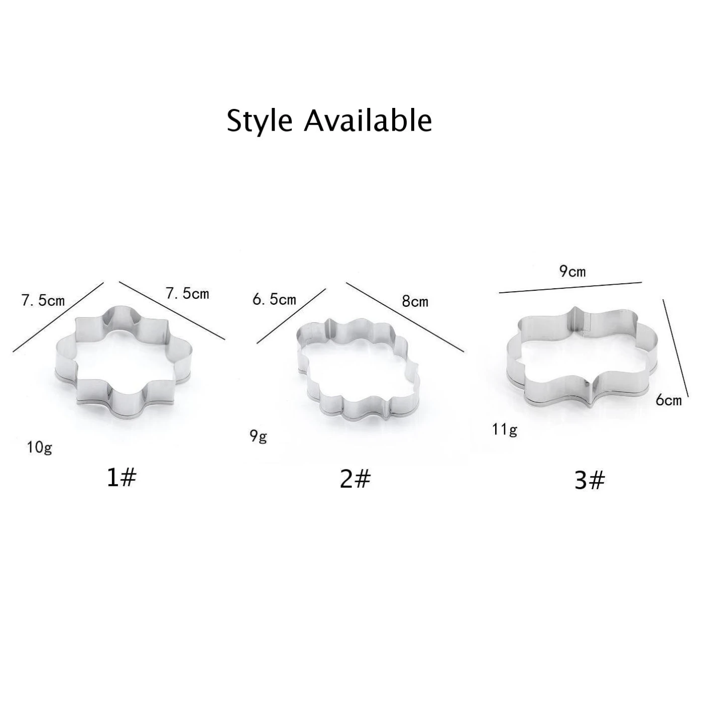 1 шт. Нержавеющая сталь Печенье Кондитерские изделия украшение для торта печенья