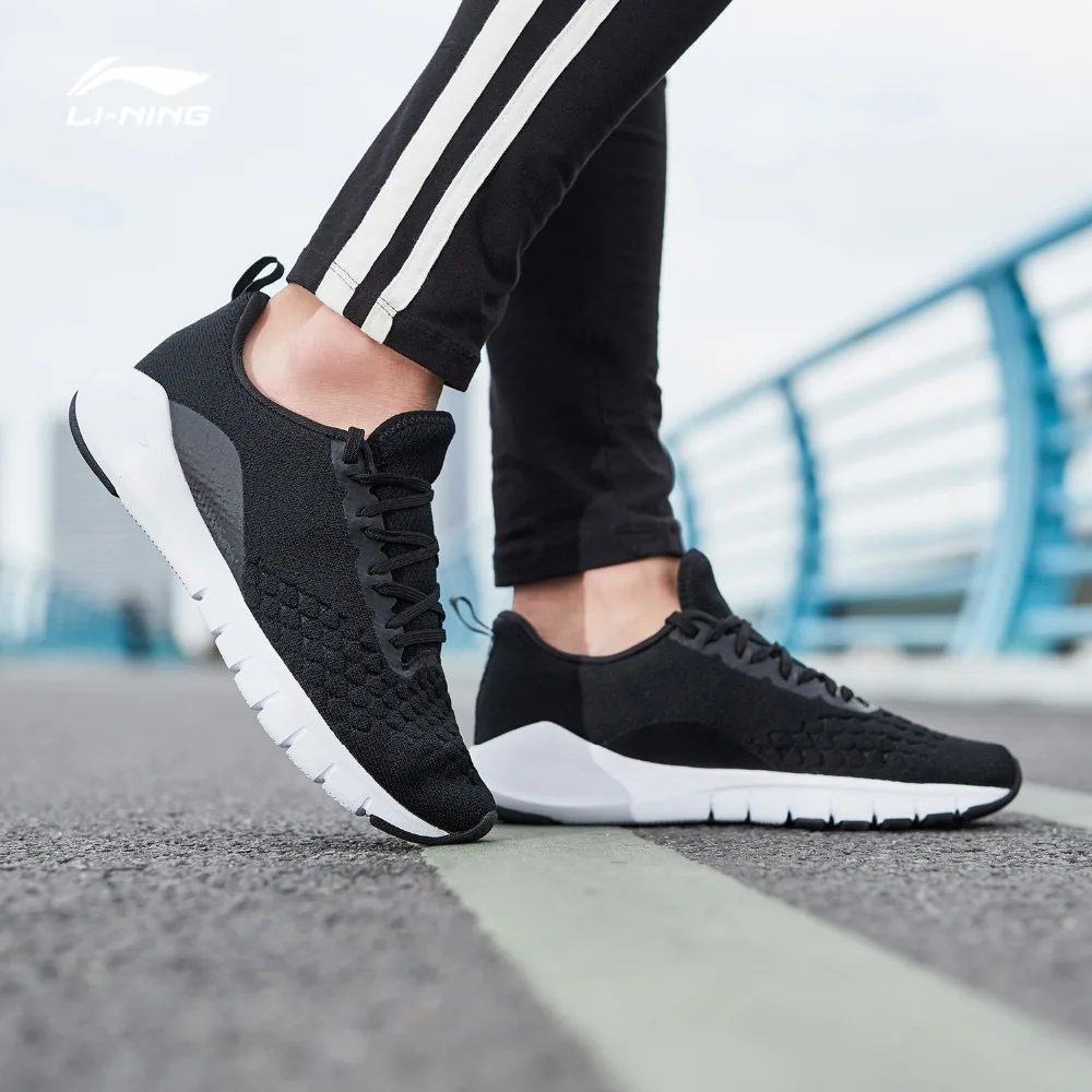 Li Ning Для женщин FLEX RUN Кроссовки из дышащего материала гибкий светильник Вес