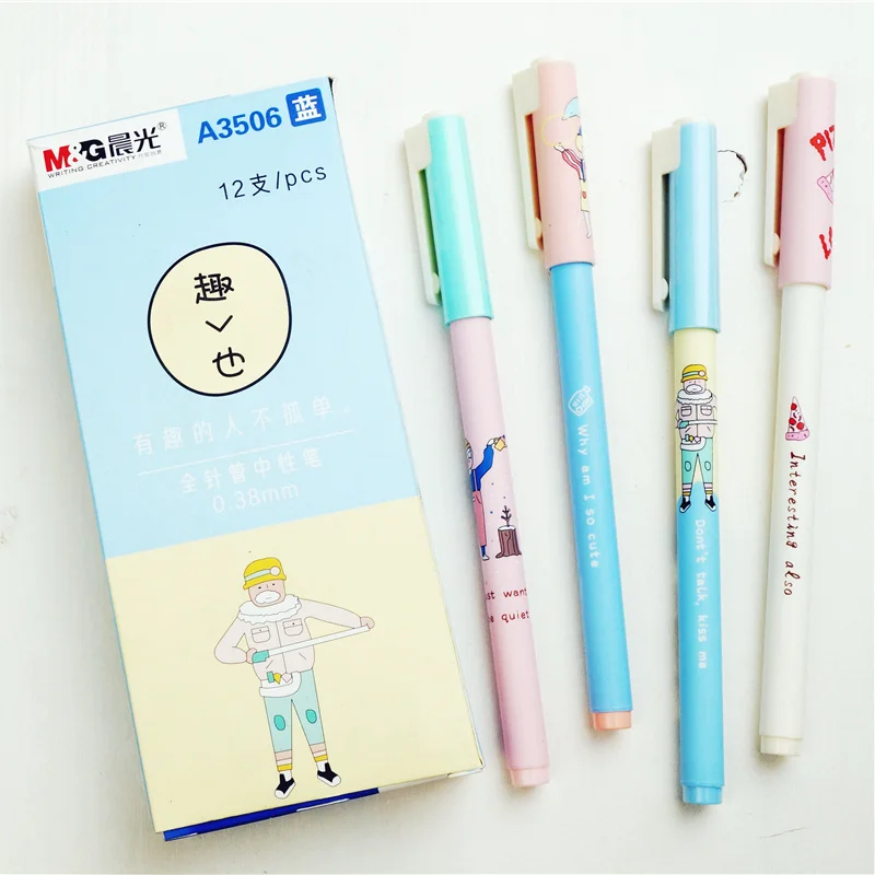 

Гелевая ручка M & G chenguang 3506 с полными иглами, 12 шт., 0,38