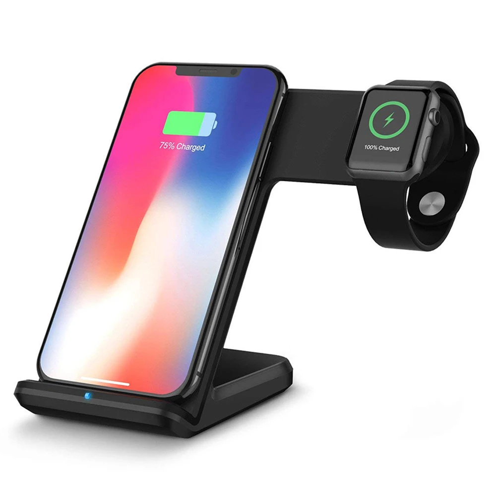 

Fast QI Wireless Charger Quick Wireless Charging Stand For Apple Watch IPhone 12 11 13 Pro Max XS Samsung S20 S10 S9 Note10 Dock