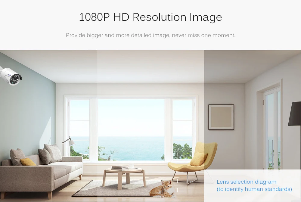 Hiseeu 1080 P POE мини ip-камера 2.0MP ONVIF P2P IP66 Водонепроницаемая наружная Обнаружение движения Домашняя безопасность видеонаблюдение
