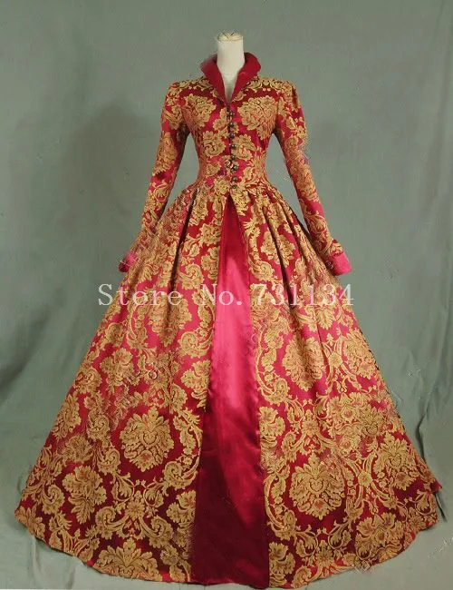 Брендовое Новое жаккардовое платье с принтом парчи длинное Тюдор в