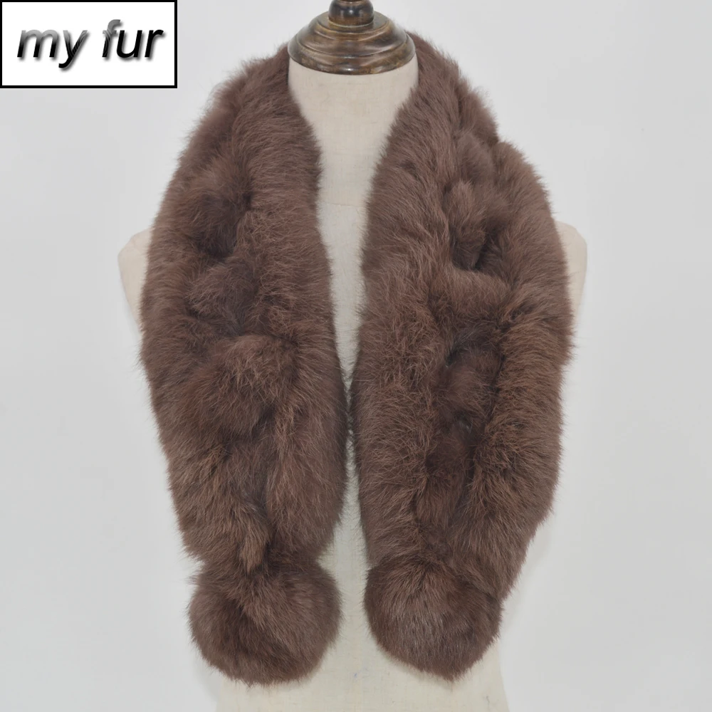 Лидер продаж женский зимний шарф из натурального кроличьего меха 100% натуральный