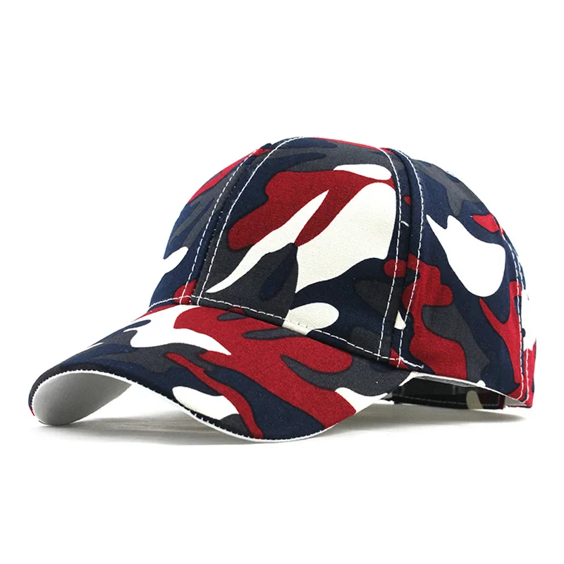 [FLB] Snow Camo Baseball Cap Men Tactical Cap Camouflage Snapback Hat For Men High Quality Bone Masculino Dad Hat Trucker F187 - Цвет: F187 Red