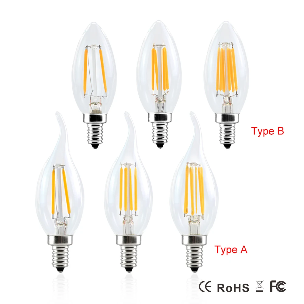 Светодиодная лампа E14 E12 E17 220 В 110 2 Вт 4 6 Вт|light pink|light bulb e12light letter |