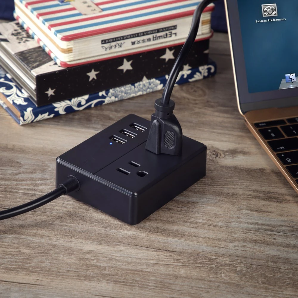 Мини-силовая лента с 3 USB 2 розетками настольная зарядная станция 3,94 фута удлинитель для круизных кораблей, путешествий, мульти разъем, удлинитель