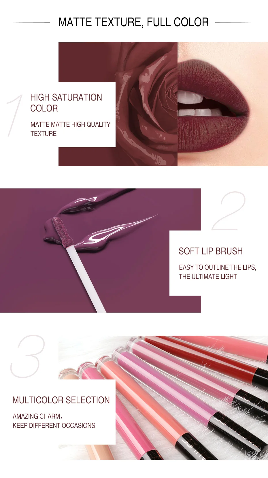 Focallure Matte жидкая помада 14 цветов красный коричневый телесный водонепроницаемый стойкий карандаш для губ женская красивая помада макияж