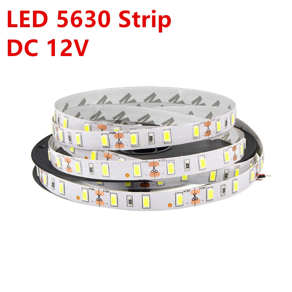 1 упаковка 5 м SMD 5630 Светодиодный ленточный светильник 60 светодиодов/м