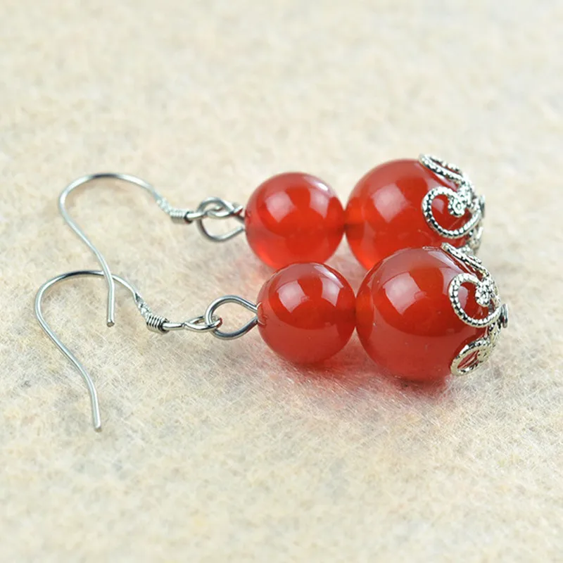 Gourd кулон натуральный оникс бусы серьги для женщин драгоценный камень ювелирные